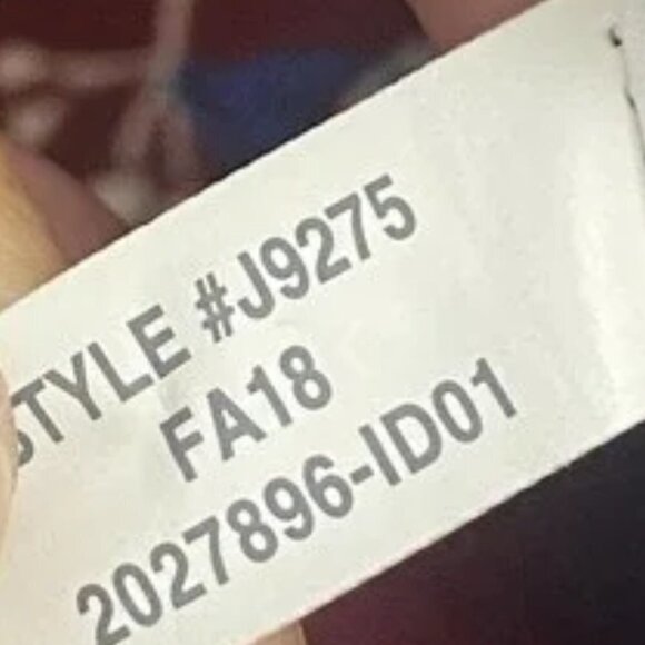 Madewell Burgundy Red Antique Floral Long Sleeve V-Neck Button-Back Shift Dress - Picture 15 of 16